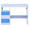 vidaXL Bureau pour enfants Inclinable Bleu et blanc