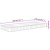 vidaXL Matelas en mousse moyennement doux 90x200 cm