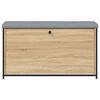 vidaXL Banc &agrave; chaussures tiroir rabattable ch&ecirc;ne sonoma 102x32x56 cm