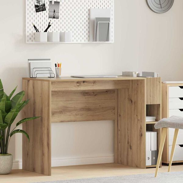 vidaXL Bureau Ch&ecirc;ne artisanal 109 x 50 x 78 cm Bois d'ing&eacute;nierie