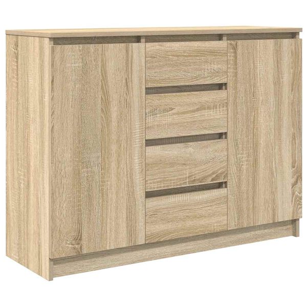 vidaXL Buffet avec tiroirs ch&ecirc;ne sonoma 100,5x35x76 cm bois ing&eacute;nierie