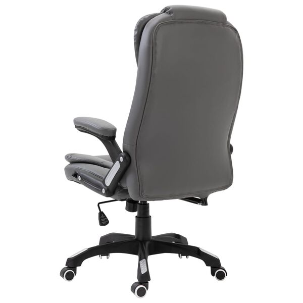 vidaXL Chaise de bureau Anthracite Similicuir