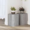 vidaXL Supports pour plantes 2 pcs sonoma gris bois d'ing&eacute;nierie