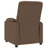vidaXL Fauteuil inclinable &eacute;lectrique Marron Tissu