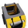 vidaXL Remorque de vélo pour animaux de compagnie jaune et gris