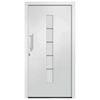 vidaXL Porte d'entr&eacute;e Aluminium et PVC Blanc 110x210 cm