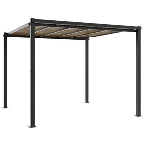 vidaXL Tonnelle de jardin anthracite 3x3 m aluminium