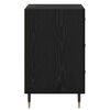 vidaXL Cabinet de chevet Ch&ecirc;ne noir 40 x 40 x 66 cm Bois d'ing&eacute;nierie