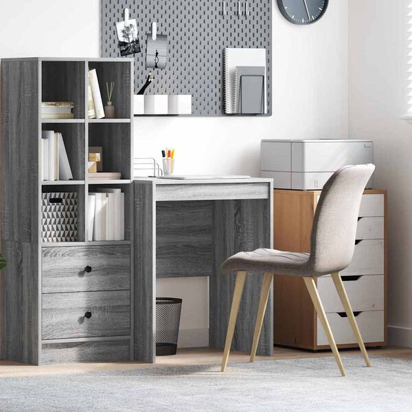 vidaXL Bureau Gris Sonoma 60 x 50 x 76 cm