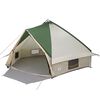 vidaXL Tente Teepee 10 personnes 10 personne Vert et blanc