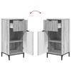 vidaXL Cabinet de salle de bain Gris Sonoma 39,5 x 36 x 88 cm