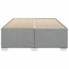 vidaXL Cadre de lit sans matelas gris clair 140x190 cm tissu