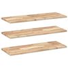 vidaXL &Eacute;tag&egrave;res flottantes 3 pcs 100x30x2 cm acacia massif non trait&eacute;