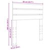 vidaXL T&ecirc;te de lit Gris b&eacute;ton 80 cm Bois d'ing&eacute;nierie