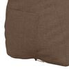 vidaXL Coussin de Dos Marron 45 x 20 x 35 cm tissu