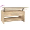 vidaXL Table basse Ch&ecirc;ne sonoma 80x50x40 cm Bois d'ing&eacute;nierie