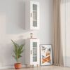 vidaXL Armoire murale suspendue Blanc 34,5x34x90 cm