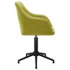 vidaXL Chaise pivotante de salle &agrave; manger Vert Tissu