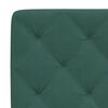 vidaXL Coussin de t&ecirc;te de lit vert fonc&eacute; 200 cm velours