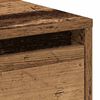 vidaXL Cabinet de chevet avec tiroir Bois ancien 45 x 34 x 44,5 cm
