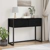 vidaXL Table d'appoint Ch&ecirc;ne noir 100 x 36 x 75 cm Bois d'ing&eacute;nierie