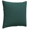 vidaXL Coussins de canapé 2 pcs Vert foncé 45 x 45 cm tissu