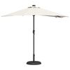 vidaXL Parasol de jardin Sable 294 x 150 x 223 cm Polyester et Acier