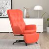 vidaXL Chaise de relaxation avec repose-pied Rouge Similicuir