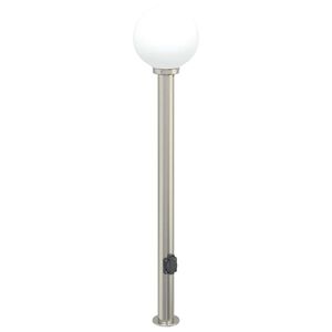 vidaXL Borne lumineuse avec sortie 120 cm en acier inoxydable IP44