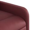 vidaXL Fauteuil inclinable Rouge bordeaux Similicuir
