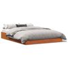 vidaXL Cadre de lit sans matelas cire marron 160x200cm bois pin massif