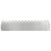 vidaXL Bordures de pelouse 10 pcs Argent 103 x 0,05 x 22 cm