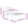vidaXL Ensemble de salon de jardin Adirondack 4 pcs bois acacia solide
