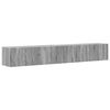 vidaXL Meuble TV mural 2 pc Gris Sonoma Bois d'ing&eacute;nierie