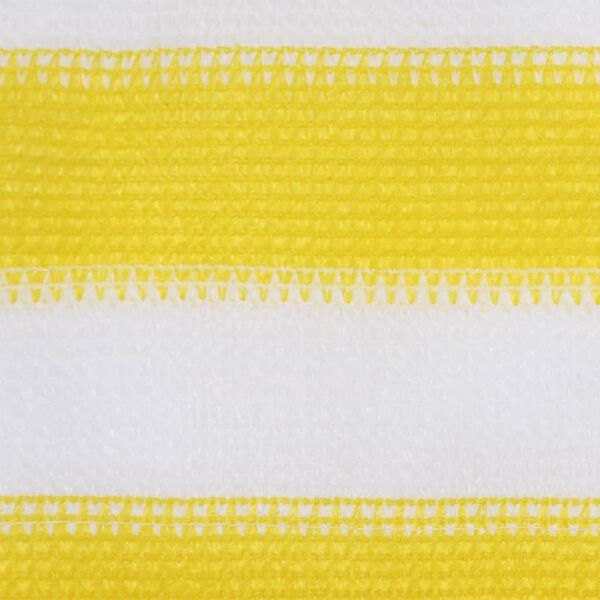 vidaXL Écran de balcon Jaune et blanc 120x600 cm PEHD
