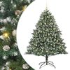 vidaXL Sapin de No&euml;l artificiel Vert 180 cm PVC, plastique et acier