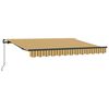 vidaXL Auvent R&eacute;tractable Jaune 350 x 200 cm tissu