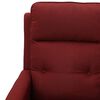 vidaXL Fauteuil de massage Rouge bordeaux Tissu