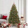 vidaXL Sapin de No&euml;l artificiel avec 300 LED Vert 180 cm PVC et m&eacute;tal