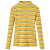 vidaXL T-shirt enfants manches longues faux col roul&eacute; ocre 104
