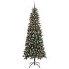 vidaXL Sapin de No&euml;l artificiel Vert 210 cm PVC, plastique et acier