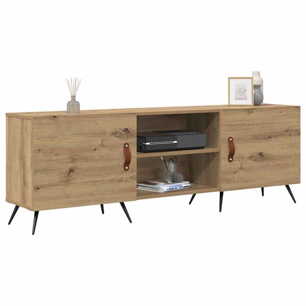 vidaXL Meuble TV ch&ecirc;ne artisanal 150 x 30 x 50 cm Bois d'ing&eacute;nierie