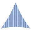 vidaXL Voile d'ombre 6 x 6 x 6 m HDPE Triangulaire Bleu et Blanc