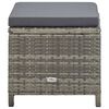 vidaXL Ensemble &agrave; manger d'ext&eacute;rieur 5pcs coussins r&eacute;sine tress&eacute;e gris
