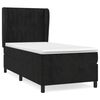 vidaXL Sommier &agrave; lattes de lit et matelas Noir 80x200 cm Velours