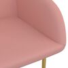 vidaXL Chaises &agrave; manger lot de 4 Rose Velours