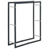 vidaXL Portant de bois de chauffage Noir 80x25x100 cm Acier
