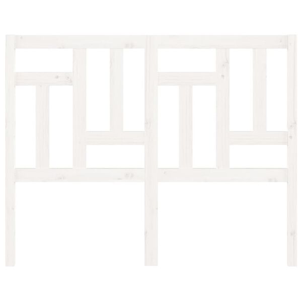 vidaXL Tête de lit Blanc 145,5x4x100 cm Bois massif de pin