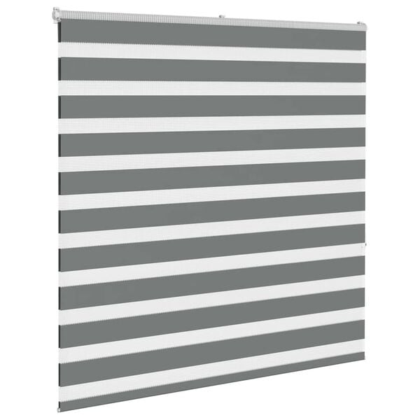 vidaXL Store z&egrave;bre gris fonc&eacute; largeur du tissu 145,9 cm polyester