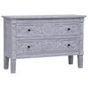 vidaXL Buffet avec 2 tiroirs 90x30x60 cm Bois d'acajou massif